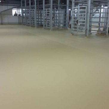 PU FLOOR APPLICATION AT NESTLE PIONEER PROJECT